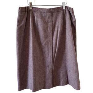 Vintage Country Suburbans lavender wool tweed midi skirt